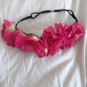 Fuchsia Flower Crown Headband